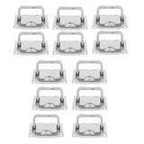 12 Pack Marine Stainless Steel Boat Hatch Latch Flush Lift Ring Pull Handle