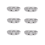 6 Pieces 316 Stainless Steel Folding Cleat Mount Marine Boat Hardware