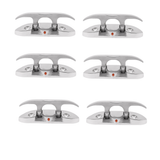 6 Pieces 316 Stainless Steel Folding Cleat Mount Marine Boat Hardware