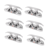 6 Pieces 316 Stainless Steel Folding Cleat Mount Marine Boat Hardware