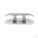 6 Pieces 316 Stainless Steel Folding Cleat Mount Marine Boat Hardware