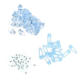 Maxbell 150pcs Mini Rattles Safety Pins Pacifier Charms Baby Shower Table Decoration - Aladdin Shoppers