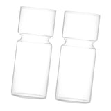 Maxbell 2 Clear Hyacinth Glass Vase Flower Planter Pot DIY Terrarium Container Decor