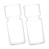 Maxbell 2 Clear Hyacinth Glass Vase Flower Planter Pot DIY Terrarium Container Decor
