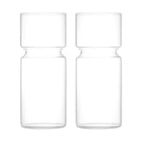 Maxbell 2 Clear Hyacinth Glass Vase Flower Planter Pot DIY Terrarium Container Decor