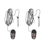Maxbell Maxbell 2 Pieces 3.2m 10.5ft Windproof Beads & Double Wire Design Outdoor Camping Travel Nylon Washing Line Clothes Line with Camo Bag