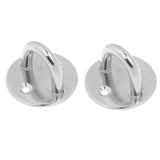 Maxbell 2Pcs Stainless Round Pad Eye Plate Sail Boat Kayak Sunshades Accessory M5