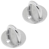 Maxbell 2Pcs Stainless Round Pad Eye Plate Sail Boat Kayak Sunshades Accessory M5