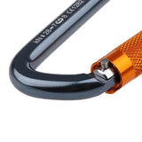 Maxbell 35KN Figure 8 Belay Device Rappelling Ring + 28KN Self Locking Carabiner Mountaineering Rock Climbing Safety Rescue Gear - Aladdin Shoppers