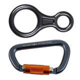 Maxbell 35KN Figure 8 Belay Device Rappelling Ring + 28KN Self Locking Carabiner Mountaineering Rock Climbing Safety Rescue Gear - Aladdin Shoppers