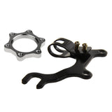 Maxbell Maxbell Bike Disc Brake Bracket Frame Adaptor + Threaded Hubs Disc Brake Rotor 6Bolt