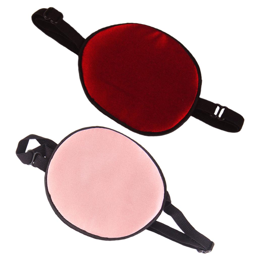 Maxbell Maxbell 2 Pieces Adult/Kids Lazy Eye Smooth Silk Pirate Eye Patch Eyeshade Fancy