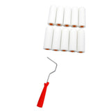 Maxbell 10Pieces Paint Foam Sponge Rollers Decorators Brush + 1Piece Iron Handle - Aladdin Shoppers