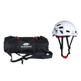 Maxbell Folding Climbing Rope Bag Gear Equipment Backpack with Safety Helmet White - Aladdin Shoppers