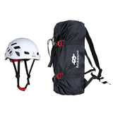 Maxbell Folding Climbing Rope Bag Gear Equipment Backpack with Safety Helmet White - Aladdin Shoppers