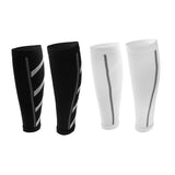 Maxbell Maxbell 2 Pairs Unisex Running Compression Calf Sleeves Shin Splints Leg Socks