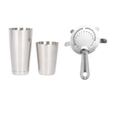 Maxbell Stainless Steel BAR COCKTAIL SHAKER Boston Tin Set 800/600ml + Ice Strainer - Aladdin Shoppers