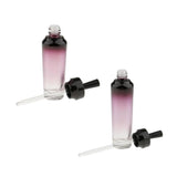 Maxbell Maxbell 2 Pieces Empty Glass Eye Dropper Bottles Essential Oil Perfume Pipette Vials