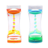 Maxbell Maxbell 2Pieces Floating Color Mix Oil Liquid Bubbler Motion Timer Hour Glass Decor