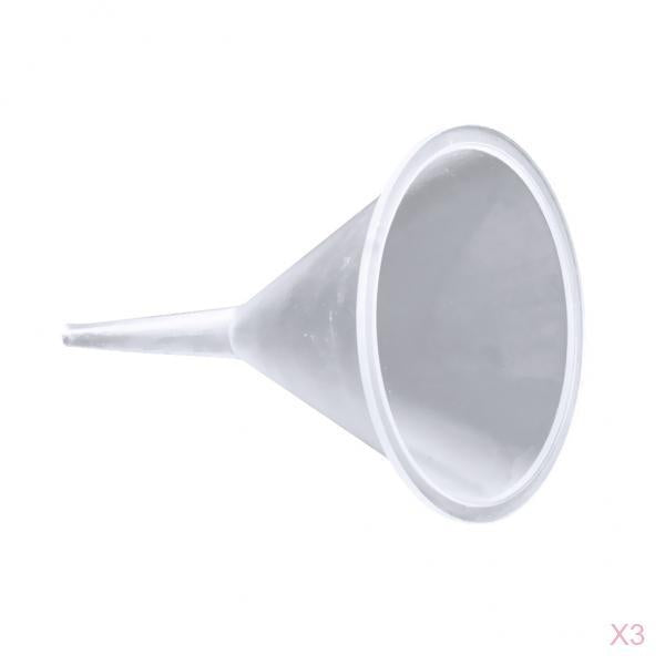 Maxbell Maxbell 3 Pieces Mini Small Clear Plastic Funnels for Bottle Filling Home Kitchen Tools
