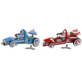 Maxbell Maxbell 2 Pieces Vintage Race Car Model Wind-up Clockwork Tin Toy Collectible Gift