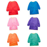 Maxbell 6 Color Polyester Fiber Waterproof Fabric Apron Children Long Sleeve Smock L - Aladdin Shoppers
