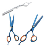 Maxbell Maxbell 5.5 Inch Barber Hair Cutting Scissors + Hairdressing Thinning Shears + Razor