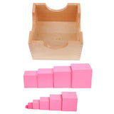 Maxbell Kids Toddlers Early Learning Montessori Toy - Building Pink Tower with Stand - Aladdin Shoppers