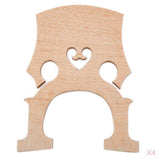 Maxbell Durable 4pcs/Pack Aged Maple Cello Bridge for 3/4 Size Cello Replacement Parts - Aladdin Shoppers