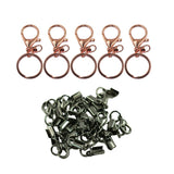 17 Pieces Lobster Clasp Claw Clasp Crimp Clip Ends DIY Handbag Keyring Craft