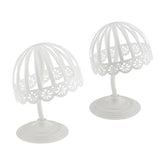 Maxbell Maxbell 2Piece Plastic Baby Hat Cap Storage Display Holder Hair Wig Rack Shelf Stand