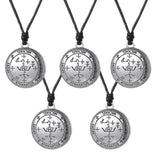 Maxbell 5 Pieces Fashion Archangel Sigil Seal Solomon Talisman Pendant Charm Necklace - Aladdin Shoppers