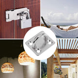 Maxbell 4pcs Heavy Duty 304 Stainless Steel Square Pad Eye Plate Shade Sailboat 8mm