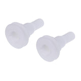 Maxbell 2 Pieces Marine Boat Yacht White Plastic 3/4 Inch Hose Barb Bilge Pump Thru-Hull Fittings - Aladdin Shoppers