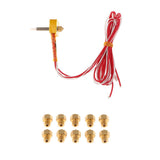 Maxbell Assembled Extruder Hot End Kit 1.75mm +10Pcs 0.4mm Nozzle Print Head for MK8 - Aladdin Shoppers