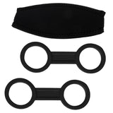 Maxbell Neoprene Scuba Diving Mask Strap & 2 Pieces Silicone Snorkel Keeper Holder
