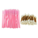 Maxbell Maxbell 50x Disposable Eyelash Extension Micro Brush Swab+50x Sponge Makeup Brushes