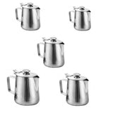 Maxbell 5 Sizes Silver Stainless Coffee Pitcher Milk Frothing Latte Jug Bar DIY - Aladdin Shoppers