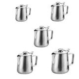 Maxbell 5 Sizes Silver Stainless Coffee Pitcher Milk Frothing Latte Jug Bar DIY - Aladdin Shoppers