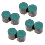 Maxbell Premium 8 Pieces/Set Billiard Snooker Pool Cue Tip Chalk Green - Aladdin Shoppers