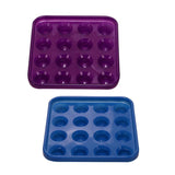 Maxbell 2 Pieces Durable Plastic Snooker/Pool Ball Tray Holds 16 Balls Blue & Purple - Aladdin Shoppers