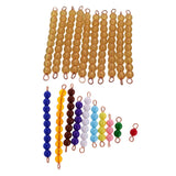 Maxbell Maxbell Montessori Preschool Training Toy 1-10 Beads Bar for Kids Child Mathematics