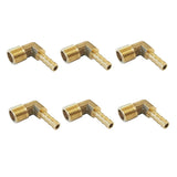 Maxbell 2pcs/set Brass Barb Fitting Male Elbow 90 Degree NPT 1/4" Hose Connector - Aladdin Shoppers