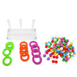 Parrot Game Rings Lot Furniture&Toy+100-Pcs Colorful Birds Chew Pompom Balls