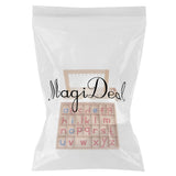 Maxbell Kids Movable Alphabets Box Letters + 1-9 Beads Bar Hanging Frame Toys Gifts