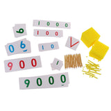 Maxbell Maxbell Montessori Maths Materials Ten Beads Bar + Bank Game Kids Educational Toys