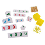 Maxbell Maxbell Montessori Maths Materials Ten Beads Bar + Bank Game Kids Educational Toys