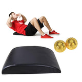 Maxbell Maxbell 2Pc 4.5cm Yoga Spikey Massage Gym Ball + Ab Mat Abdominal Sit Up Support Pad