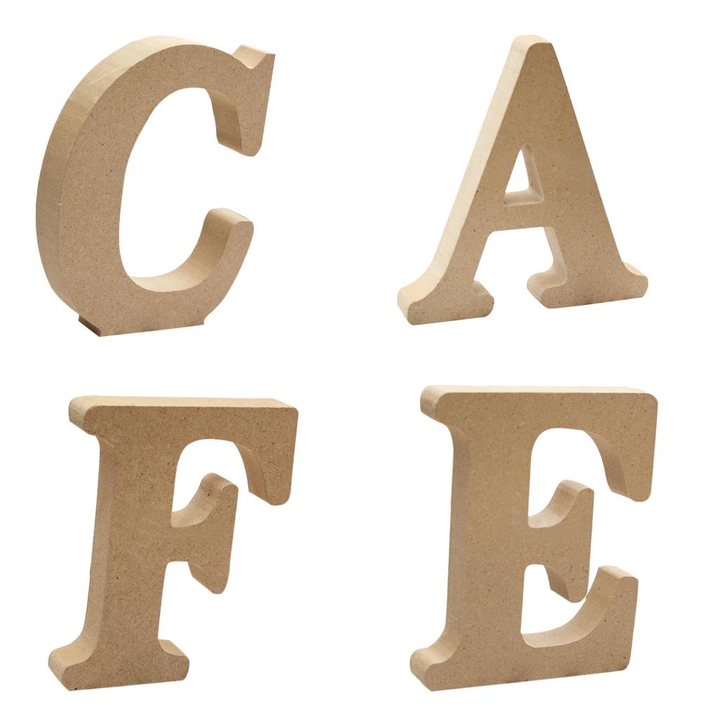 Maxbell Maxbell 4Pieces Wooden "CAFE'' Letters Plaques Alphabets Wall Hanging Crafts Home Decor