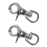 Maxbell 2 Piece Stainless Steel Swivel Lobster Clasp Clip Snap Hook Bag Pet Lanyard